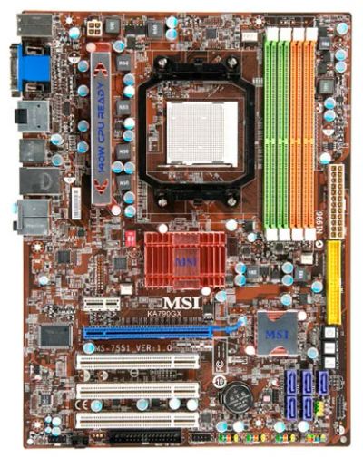 Лот: 20268983. Фото: 1. Материнская плата MSI KA790GX. Материнские платы