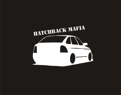 Лот: 3324452. Фото: 1. Наклейка Hatchback Mafia Приора. Наклейки автомобильные