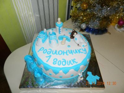Лот: 6051524. Фото: 1. ТОРТ НА ГОДИК 9. Торты, пирожные