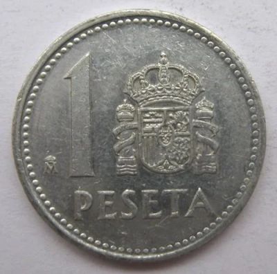 Лот: 9434104. Фото: 1. Испания - 1 peseta 1989. Европа