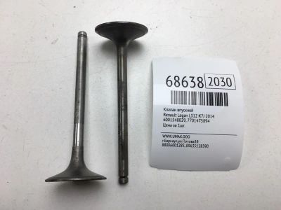 Лот: 20586194. Фото: 1. Клапан впускной Renault Logan... Двигатель и элементы двигателя
