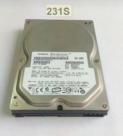 Лот: 16470991. Фото: 1. Жесткий диск SATA Hitachi HDS721680PLA380... Жёсткие диски (HDD)