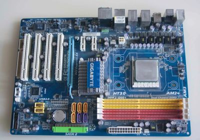 Лот: 25197856. Фото: 1. Gigabyte GA-M720-US3 + процессор... Материнские платы