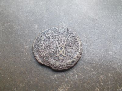 Лот: 13836604. Фото: 1. 2 копейки 1759 надпись сверху... Россия до 1917 года