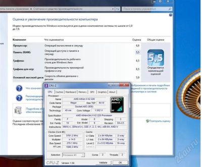 Лот: 1244210. Фото: 1. Athlon II 220 am3 2.8ghz гонится... Процессоры