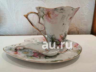 Лот: 20225385. Фото: 1. Чайная пара Arti M коллекция с... Фарфор, керамика