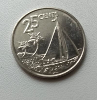 Лот: 17967893. Фото: 1. 25 центов Багамы (2). Америка