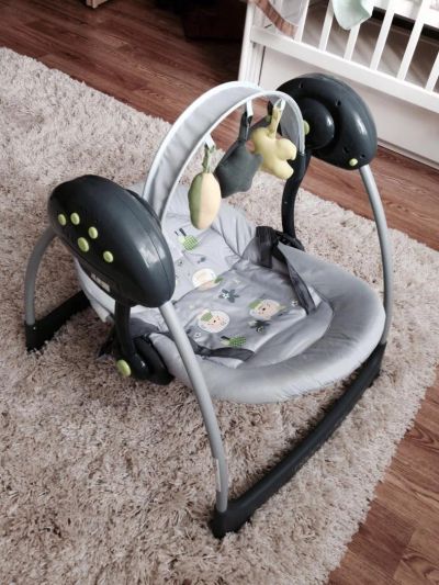 Лот: 6137876. Фото: 1. Качели-шезлонг Happy baby "Fun... Ходунки, прыгунки, качели