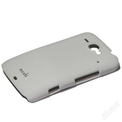 Лот: 2588500. Фото: 1. Пластиковый чехол HTC Chacha Белый. Чехлы, бамперы