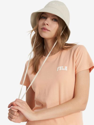 Лот: 22452463. Фото: 1. Футболка женская FILA, Оранжевый. Другое (спортивная одежда)