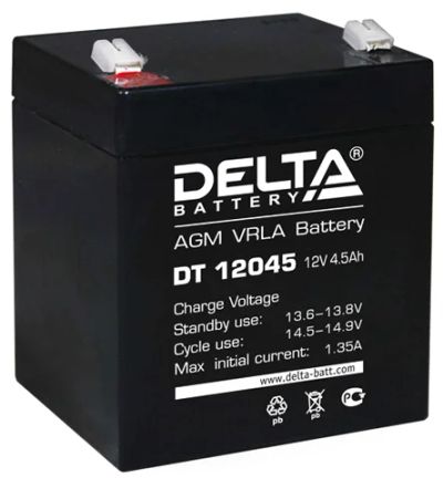 Лот: 11707809. Фото: 1. аккумулятор delta DT 12045 12V... Аккумуляторы