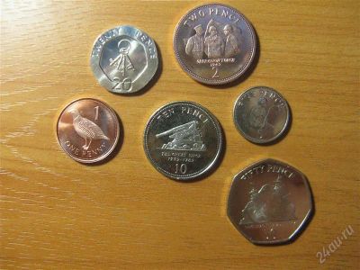 Лот: 1392657. Фото: 1. Гибралтар 6 монет. Мешковые. Красота... Европа