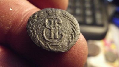 Лот: 11404062. Фото: 1. Редкая Сибирская полушка 1768... Россия до 1917 года