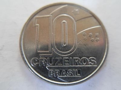 Лот: 5326933. Фото: 1. Бразилия 10 крузейро, 1991. Америка