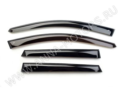 Лот: 8650619. Фото: 1. Ветровики Kia Ceed 2012- комплект... Детали тюнинга