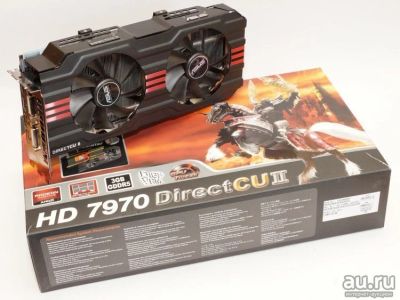 Лот: 9085651. Фото: 1. Asus HD7970 TOP DirectCUII. Видеокарты