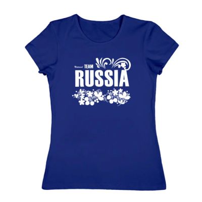 Лот: 11934472. Фото: 1. Женская футболка хлопок "Russia... Футболки, топы и майки