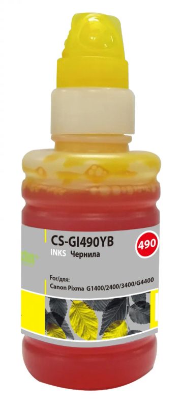 Лот: 24949420. Фото: 1. Чернила Cactus CS-GI490YB для... Картриджи, расходные материалы