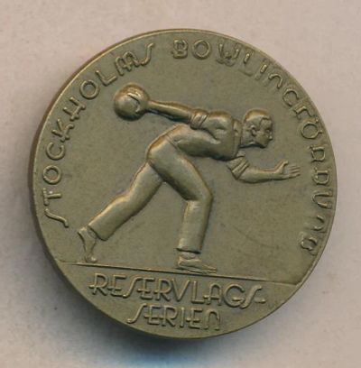 Лот: 7014422. Фото: 1. Швеция 1975 Медаль Боулинг Турнир... Памятные медали