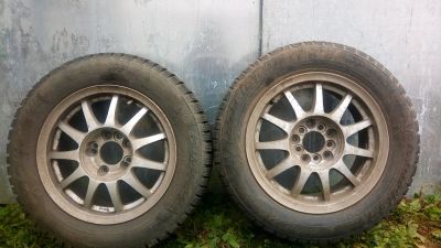 Лот: 10397271. Фото: 1. Комплект японских колес 195/65... Шины на дисках