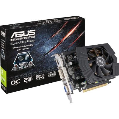 Лот: 11491403. Фото: 1. ASUS GeForce GT 740 OC [GT740-OC-2GD5... Видеокарты