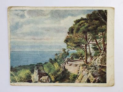 Лот: 23296442. Фото: 1. Крым. Прибрежный пейзаж. Открытка... Открытки, конверты