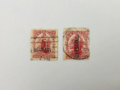 Лот: 23963737. Фото: 1. Зеландия. Аллегорическая женская... Марки