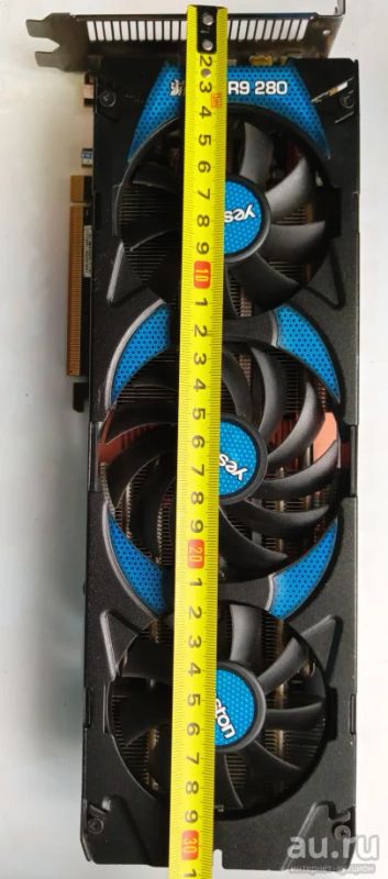 Лот: 17436861. Фото: 1. Видеокарта R9 280 3Gb 384 бита... Видеокарты