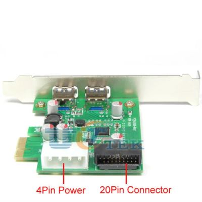 Лот: 3021275. Фото: 1. PCI-e PCI express to 2 Port USB... Платы расширения, контроллеры, доп. порты