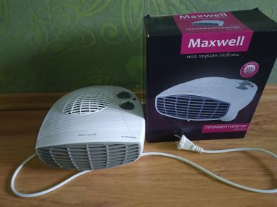 Лот: 21100702. Фото: 1. Тепловентилятор обогреватель Maxwell... Обогреватели бытовые