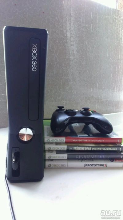 Лот: 10023539. Фото: 1. X-box 360 slim. Игровые приставки, консоли