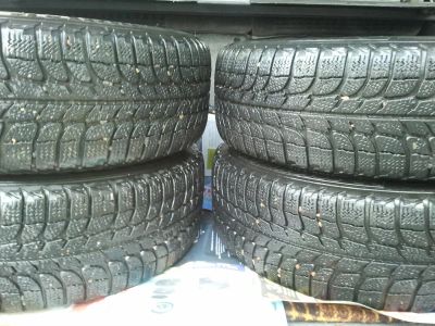 Лот: 3319759. Фото: 1. Michelin X-ice 175/65 R14 на дисках... Шины