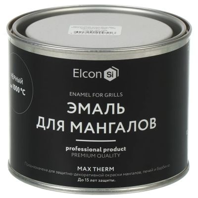 Лот: 25021244. Фото: 1. Эмаль Elcon, Max Therm, для мангалов... Краски, лаки, растворитель