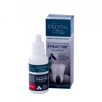 Лот: 15791344. Фото: 1. Зубастик Гель Crystal Line стоматологический... Косметика для животных