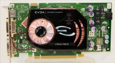 Лот: 801105. Фото: 1. Видеокарта eVGA GeForce 7900GS... Видеокарты