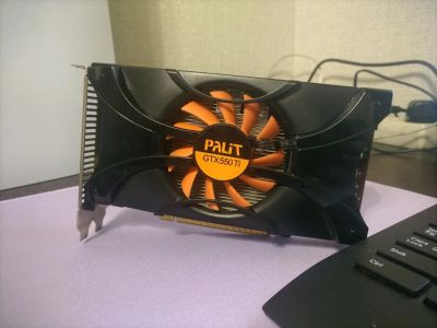 Лот: 25677996. Фото: 1. nvidia palit gtx 550ti 1gb. Видеокарты