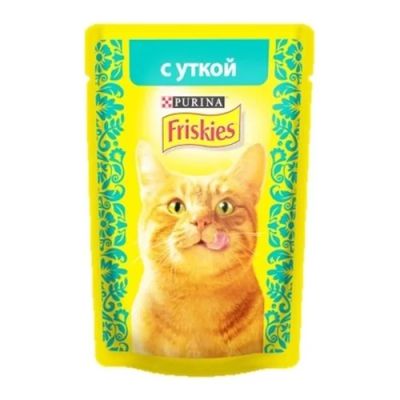 Лот: 15055594. Фото: 1. (Фрискис) Утка 85г влажный корм... Корма