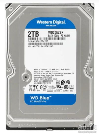 Лот: 18203578. Фото: 1. 3.5" 2Tb Western Digital WD20EZBX. Жёсткие диски (HDD)
