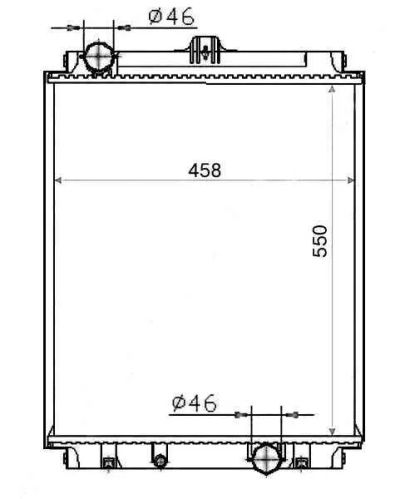 Лот: 3712645. Фото: 1. Радиатор mitsubishi canter 4d30... Двигатель и элементы двигателя