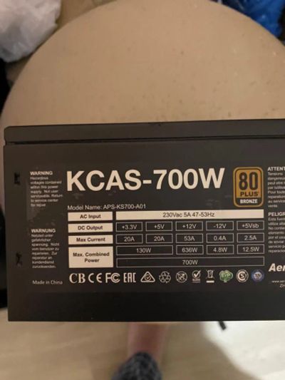 Лот: 19984429. Фото: 1. Блок питания AeroCool KCAS PLUS... Корпуса, блоки питания