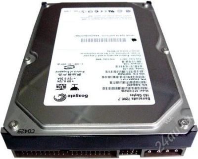 Лот: 1835529. Фото: 1. HDD 160GB IDE Seagate Barracuda... Жёсткие диски (HDD)