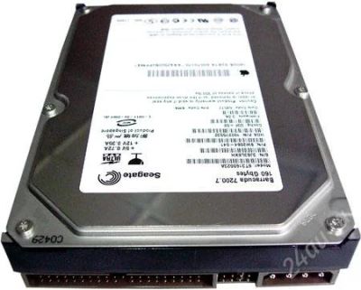 Лот: 894237. Фото: 1. Винчестер seagate 160gb. Жёсткие диски