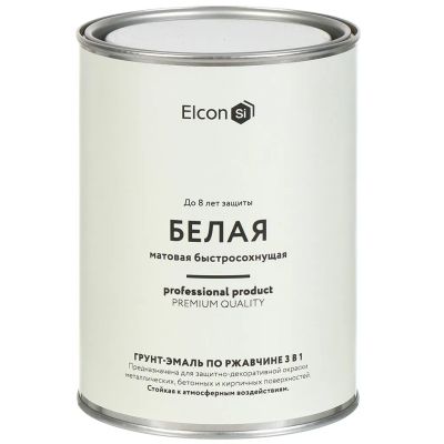 Лот: 24088170. Фото: 1. Грунт-эмаль Elcon, 3в1 матовая... Краски, лаки, растворитель