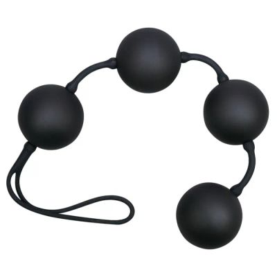 Лот: 24326709. Фото: 1. Анальные шарики Velvet Black Balls. Украшения