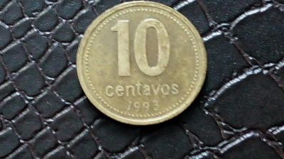 Лот: 9094736. Фото: 1. 10 сентаво 1993 год Аргентина... Остальные страны