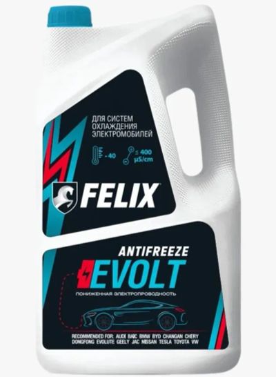 Лот: 24372366. Фото: 1. Антифриз Felix сине-зеленый Evolt... Масла, жидкости