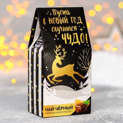 Лот: 18402067. Фото: 1. Чай в треугольной коробочке подарочный... Чай, кофе, какао