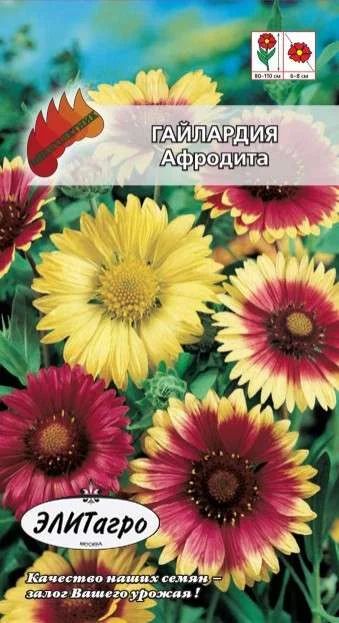 Лот: 11024773. Фото: 1. Гайлардия Афродита смесь0,1гр... Садовые цветы