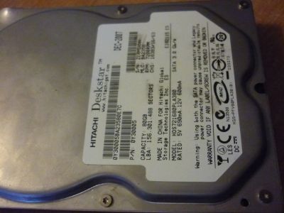Лот: 21020699. Фото: 1. Жесткий диск Hdd Hitachi Deskstar... Жёсткие диски (HDD)