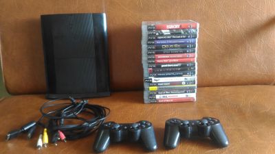 Лот: 11918462. Фото: 1. Sony PS3 1000gb 17 игр, 2 джойстика. Игровые приставки, консоли